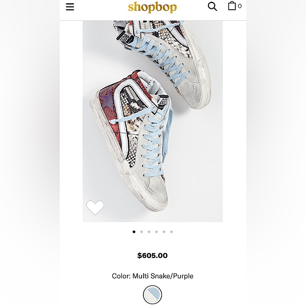 Rare Golden Goose slide high tops. Originally purchased from Bergdorf Goodman.